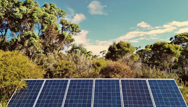 solar panels off grid yurt