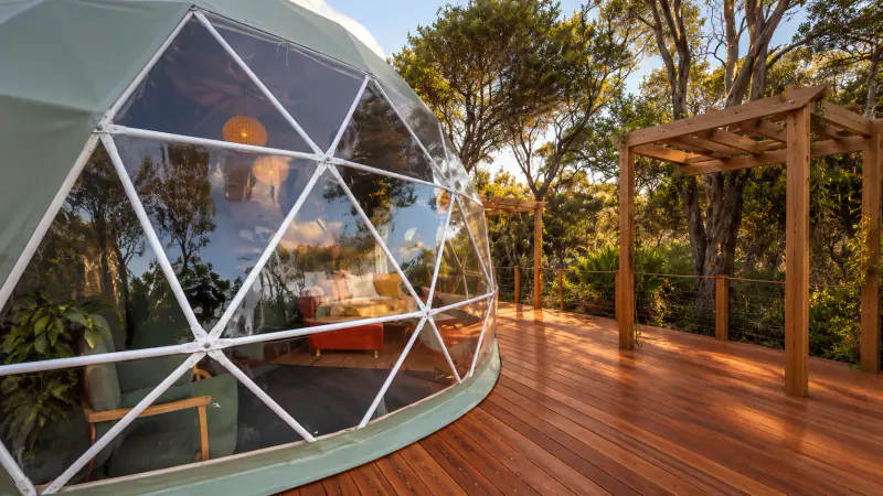 Still of a Melbourne geo dome