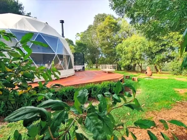 Geo Dome in picturesque setting