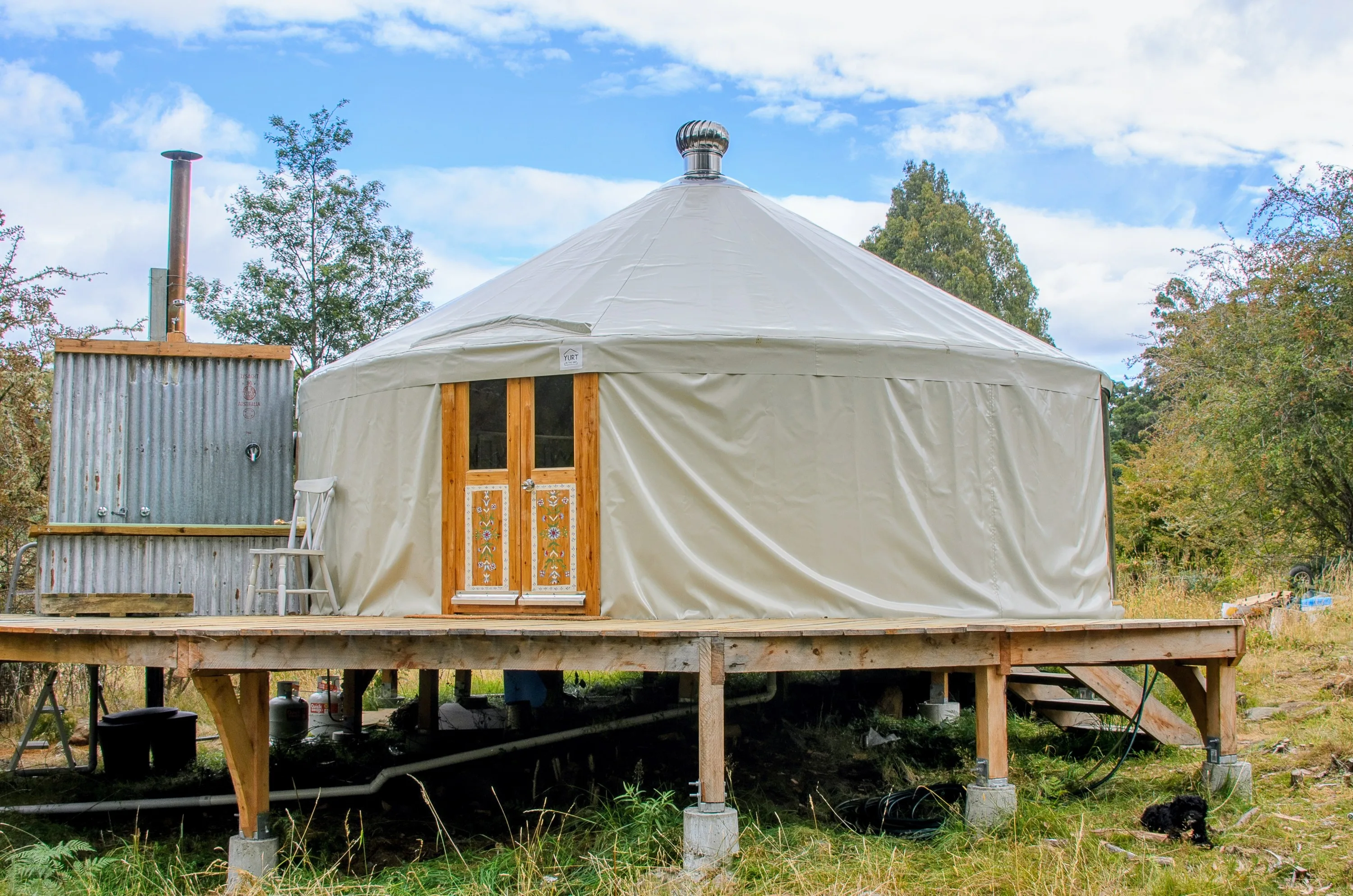 6.3m Yurt in a bush setting in Western Australia Off Grid