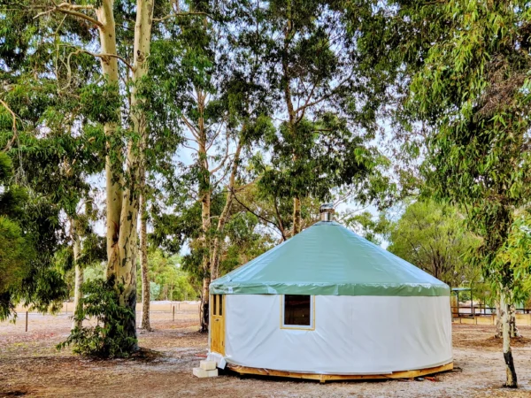 6.3m Yurt in a bush setting in Western Australia Off Grid